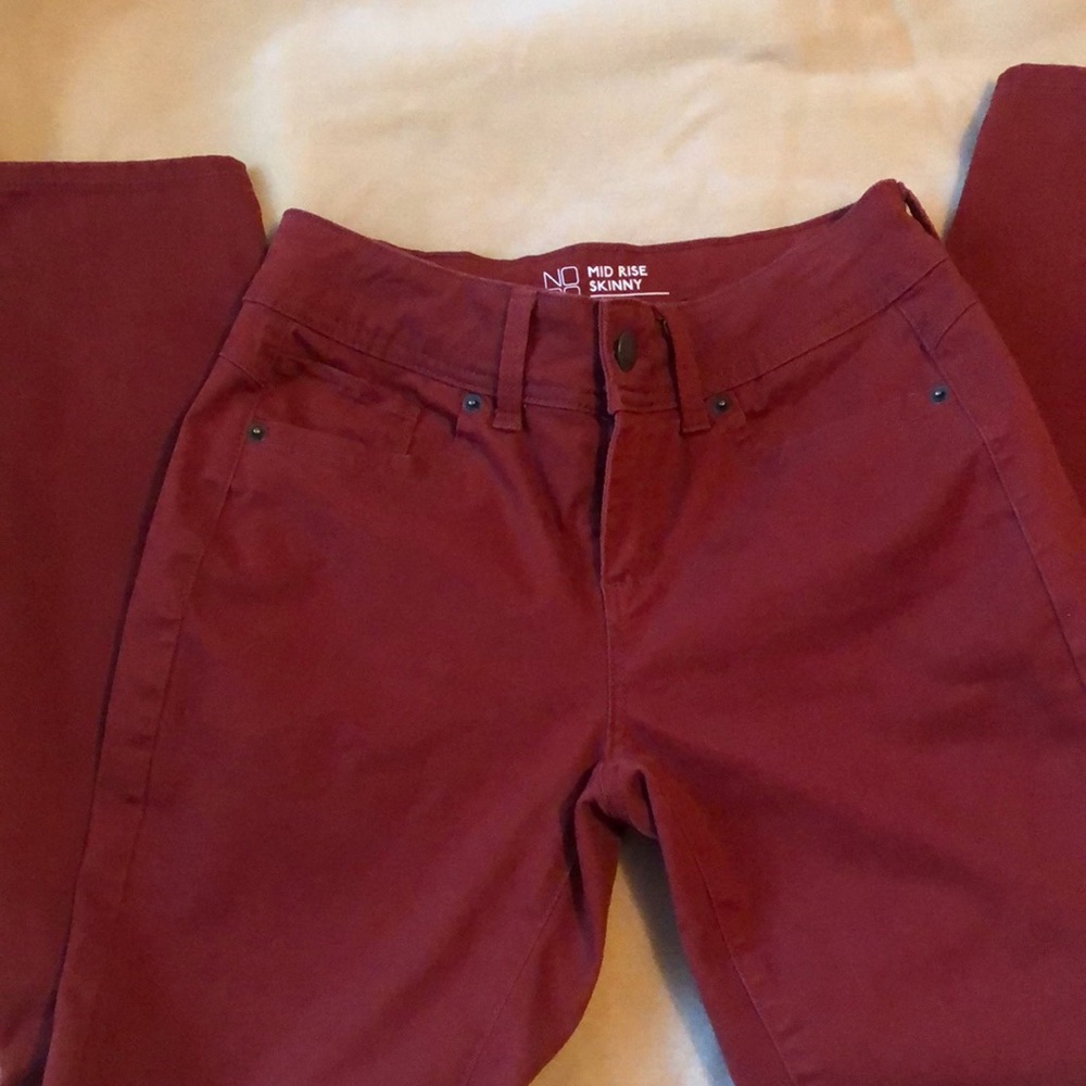 Mid rise skinny jeans